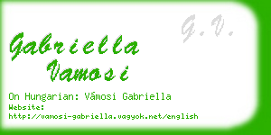 gabriella vamosi business card
